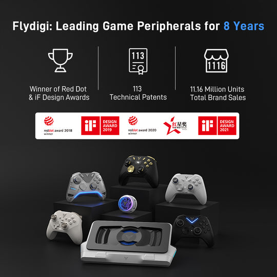 Flydigi Apex 5 Wireless Gamepad | Hall Effect Joysticks for PC, Switch 2, Android & iOS