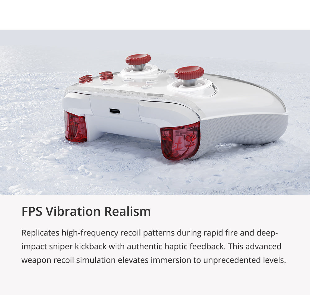 Mobapad Huben2 Wireless Controller with Capacitive Joysticks | Switch & PC | Drift-Free, Customisable Back Buttons