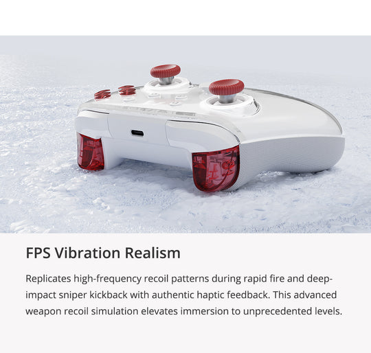 Mobapad Huben2 Wireless Controller with Capacitive Joysticks | Switch & PC | Drift-Free, Customisable Back Buttons