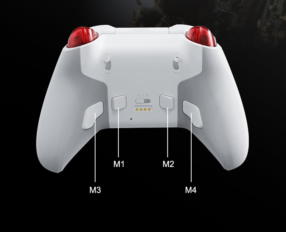 Mobapad Huben2 Wireless Controller with Capacitive Joysticks | Switch & PC | Drift-Free, Customisable Back Buttons