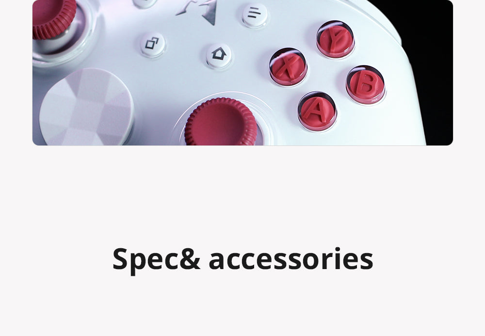 Mobapad Huben2 Wireless Controller with Capacitive Joysticks | Switch & PC | Drift-Free, Customisable Back Buttons