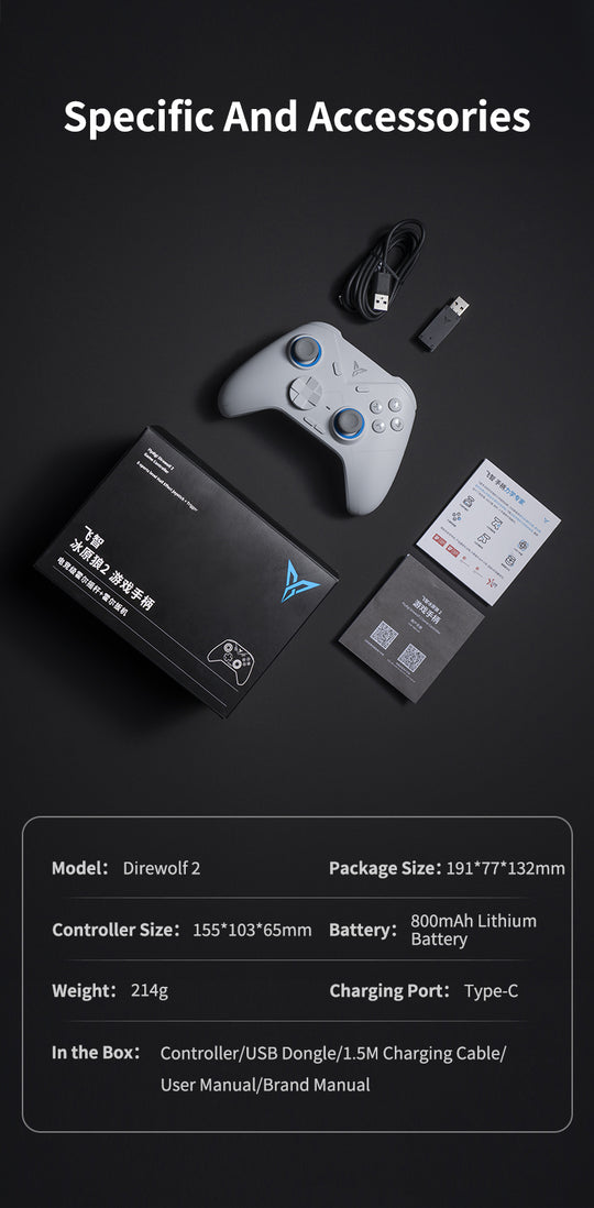FLYDIGI Direwolf 2 Wireless Gaming Controller For PC/Switch