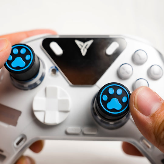 Techyin Cat Paw Joystick Thumb Grips (6-Pack) for Switch/OLED, PS5, PS4, Xbox One, Xbox Series X|S – Mixed Height Silicone Caps