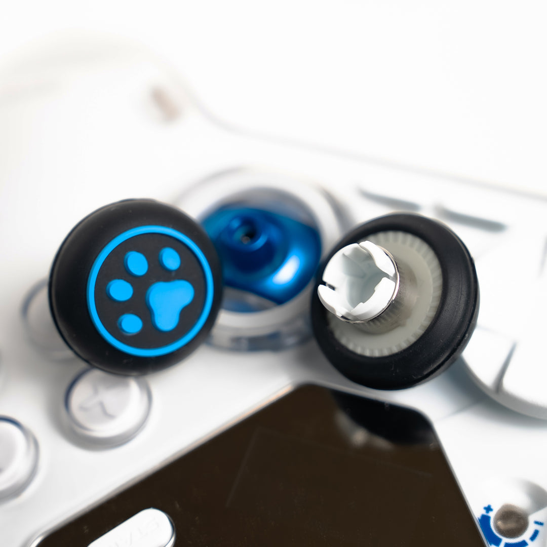 Techyin Cat Paw Joystick Thumb Grips (6-Pack) for Switch/OLED, PS5, PS4, Xbox One, Xbox Series X|S – Mixed Height Silicone Caps