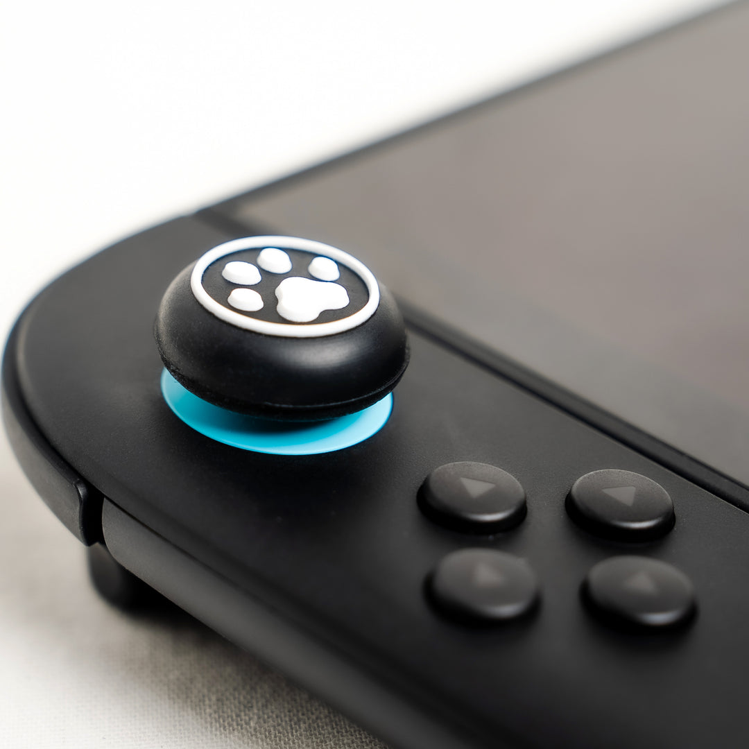 Techyin Cat Paw Joystick Thumb Grips (6-Pack) for Switch/OLED, PS5, PS4, Xbox One, Xbox Series X|S – Mixed Height Silicone Caps